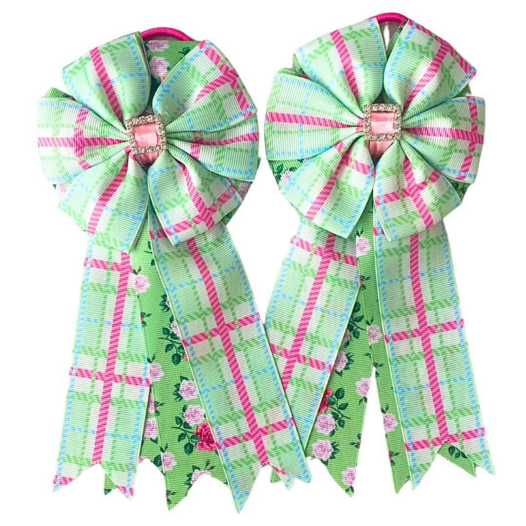 * Show Bows: Spring Plaid