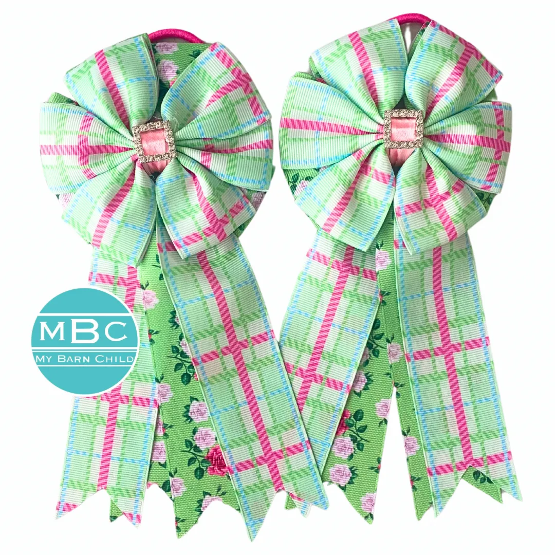 * Show Bows: Spring Plaid