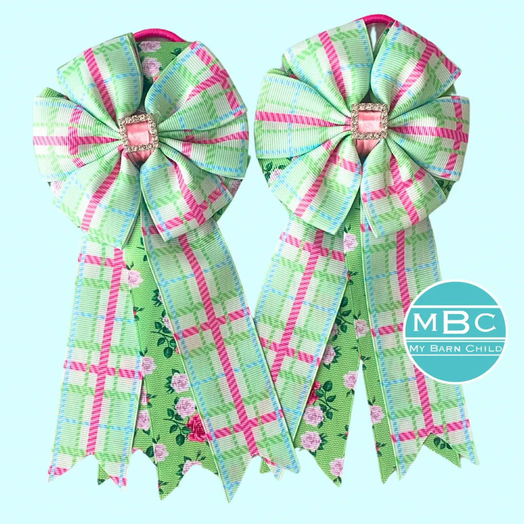 * Show Bows: Spring Plaid