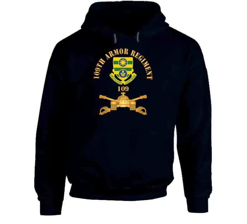 109th Armor Regiment - Dui  W Ar Branch X 300 Classic T Shirt, Crewneck Sweatshirt, Hoodie, Long Sleeve