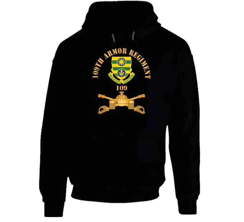 109th Armor Regiment - Dui  W Ar Branch X 300 Classic T Shirt, Crewneck Sweatshirt, Hoodie, Long Sleeve