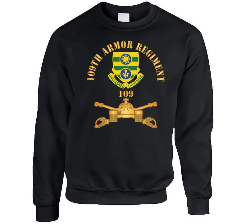 109th Armor Regiment - Dui  W Ar Branch X 300 Classic T Shirt, Crewneck Sweatshirt, Hoodie, Long Sleeve