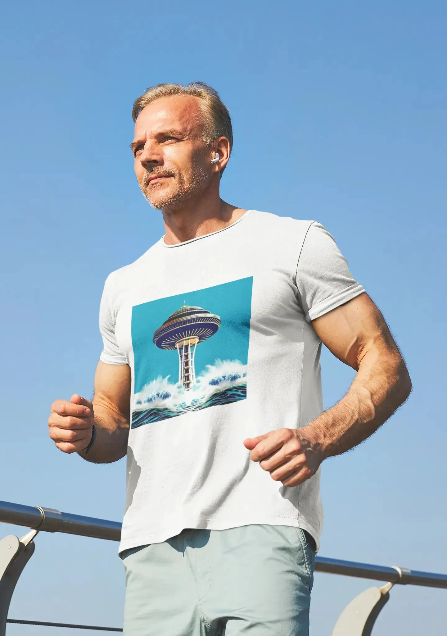 2050 Space Needle Short Sleeve Staple T-Shirt