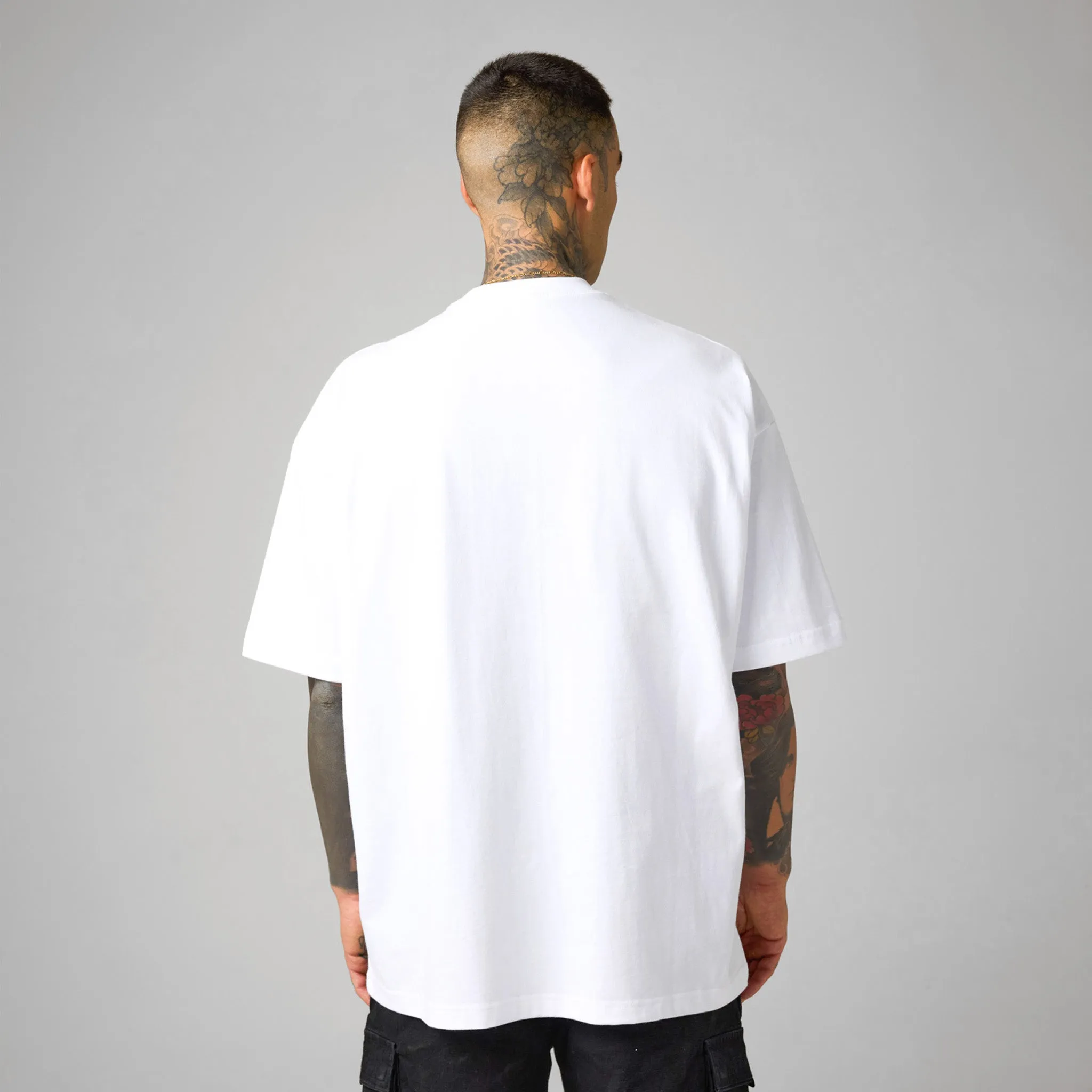 3 Pack Box Fit T-Shirt | Black Off-White White