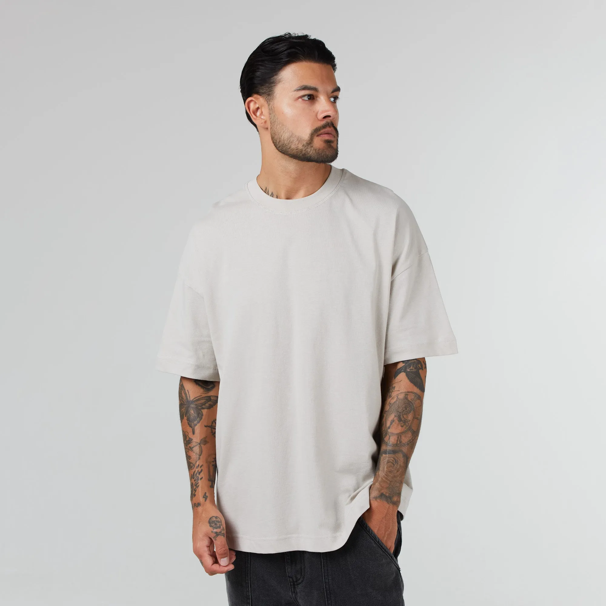 3 Pack Regular Fit T-Shirt | Dark Grey Stone White