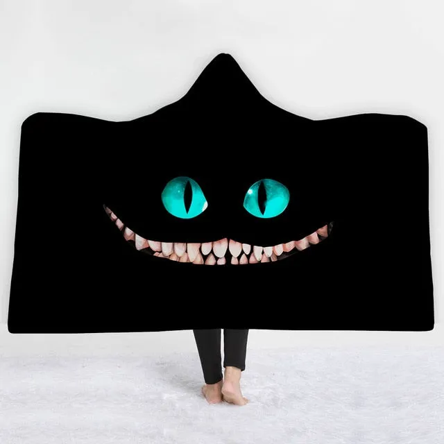 3D Animal monster Hooded Blanket