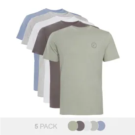 5-Pack Badge T-Shirts | Multi