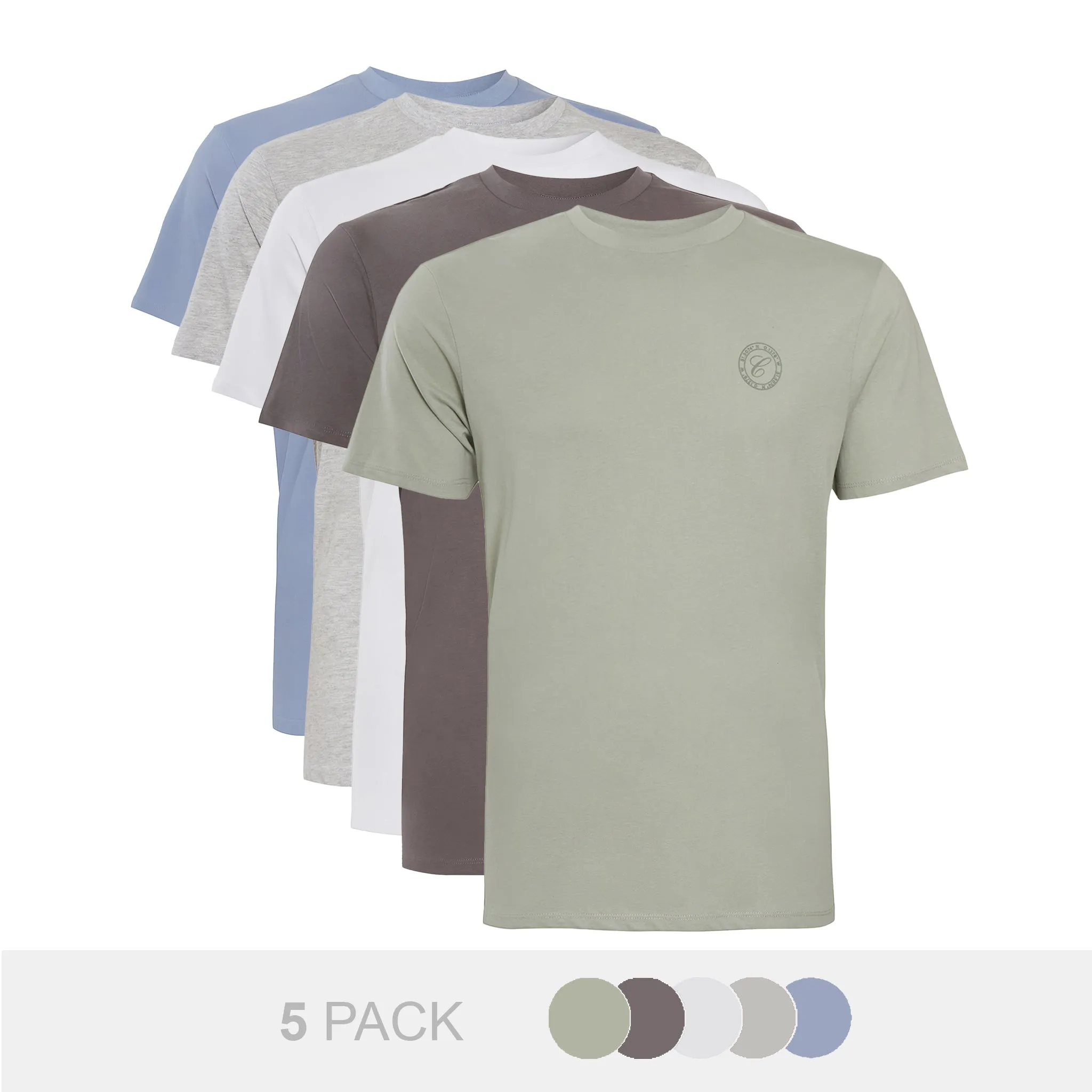 5-Pack Badge T-Shirts | Multi