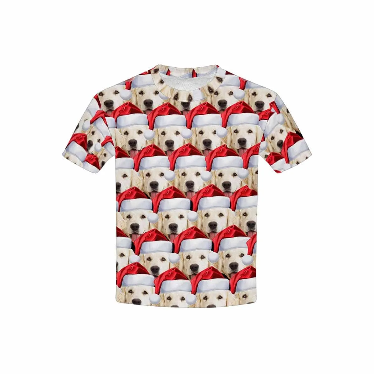 #6-15Y Custom Face Seamless Dog Kid's All Over Print T-shirt