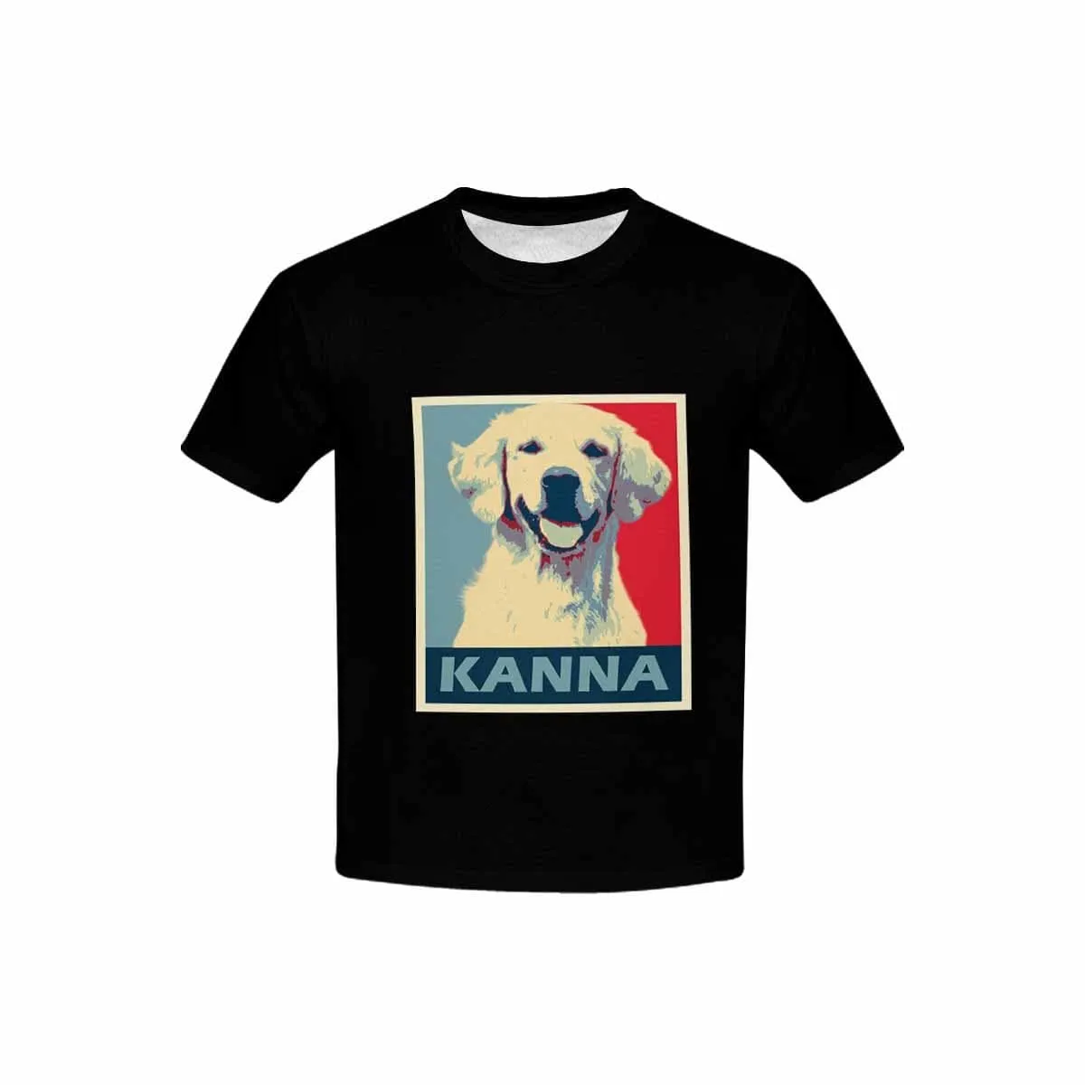 #6-15Y Custom Photo&Name My Pets Kid's All Over Print T-shirt