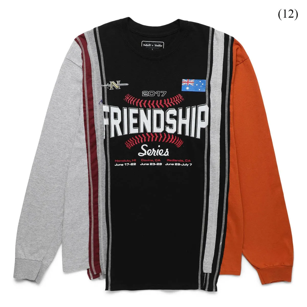 7 CUTS LONG SLEEVE T-SHIRT - COLLEGE (L)