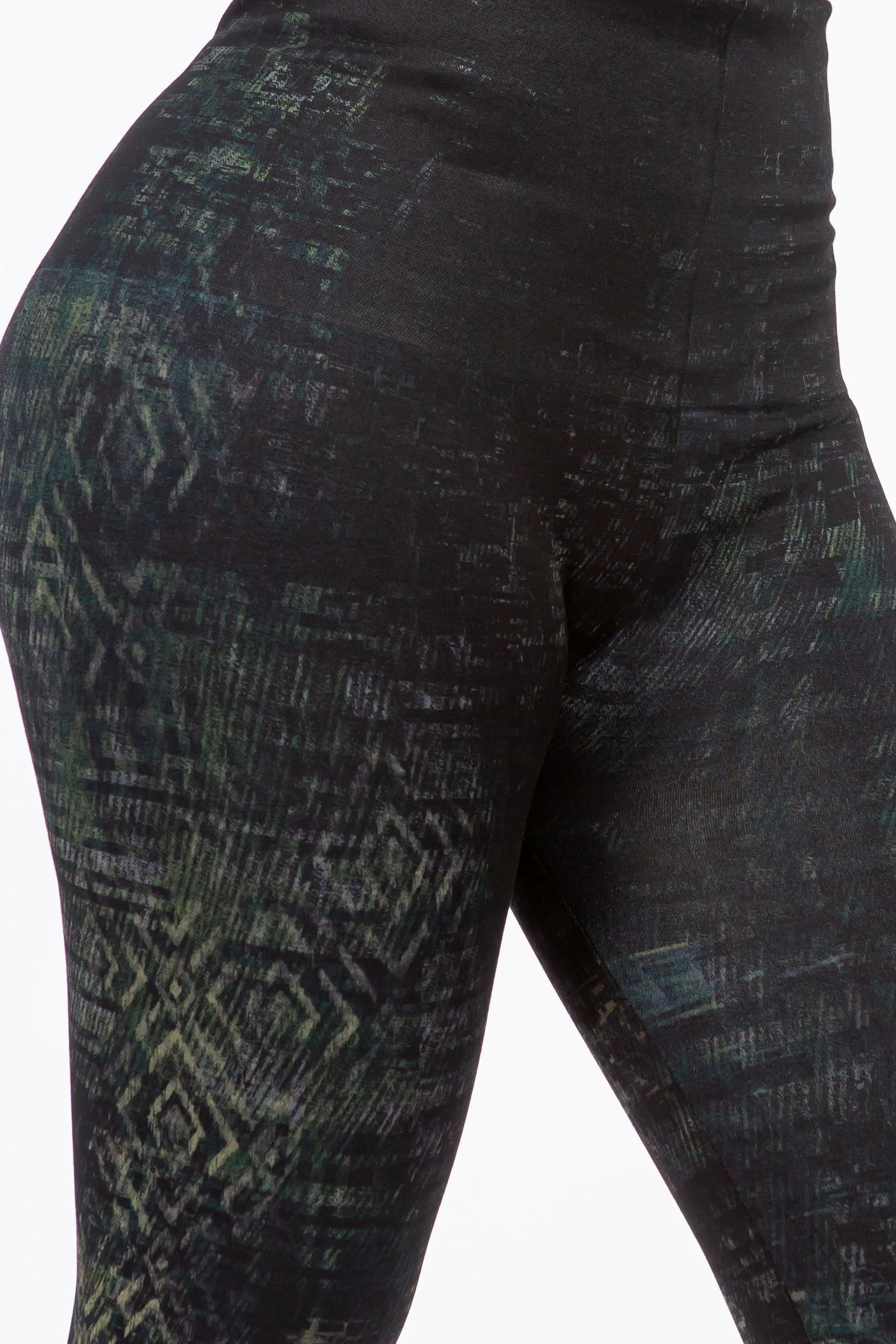 Abstract Geometric Print Leggings