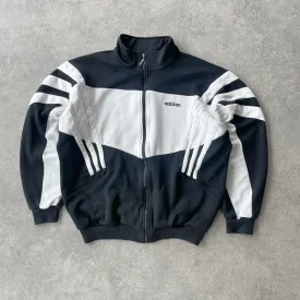 Adidas 1990s two tone embroidered track jacket (L)