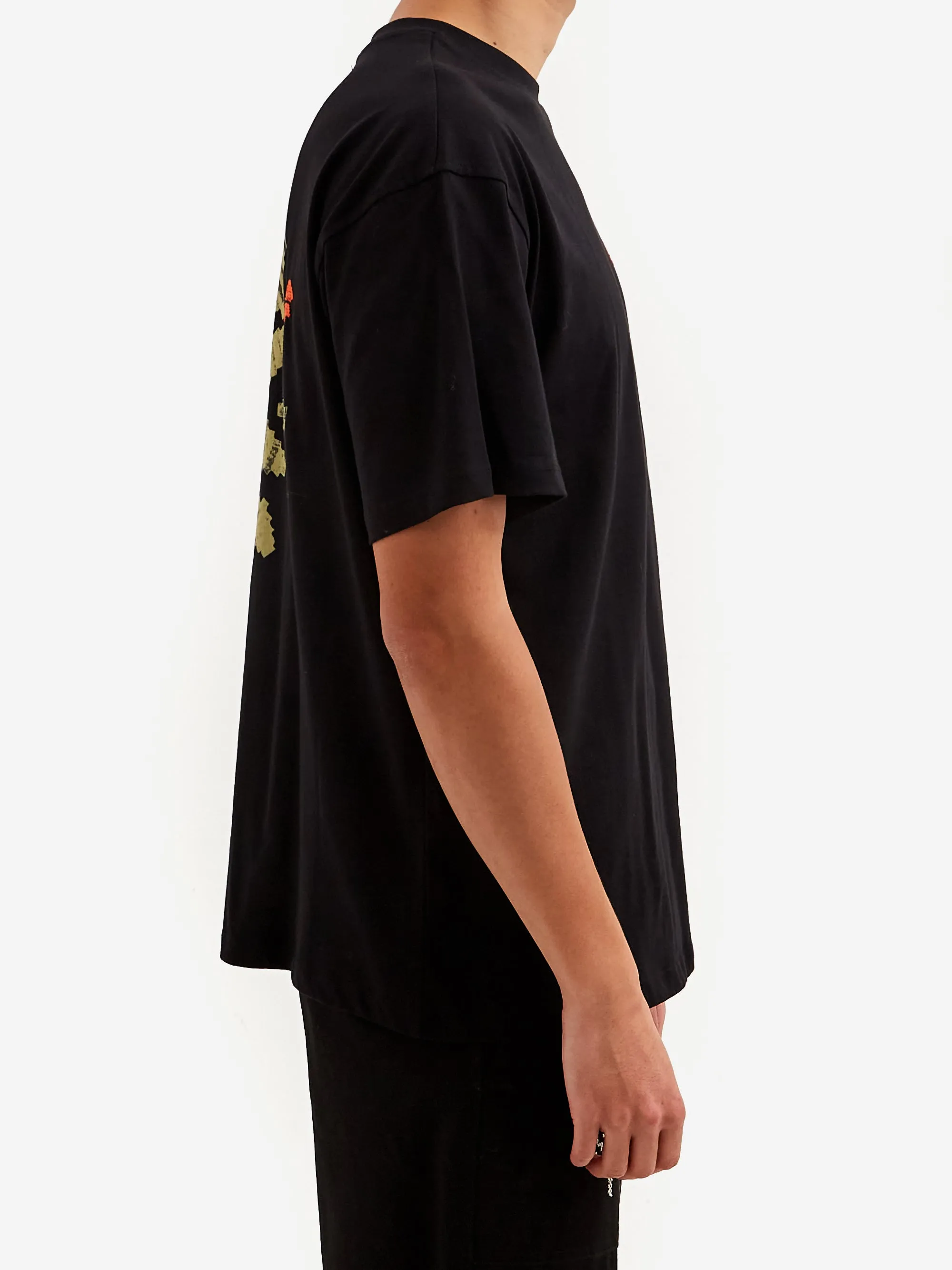 Adish Alkhws Logo Short Sleeve T-Shirt - Black