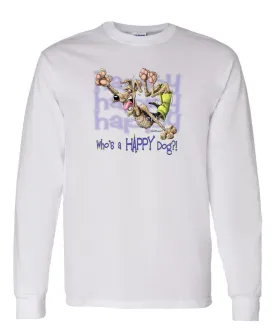 Airedale Terrier - Who's A Happy Dog - Long Sleeve T-Shirt