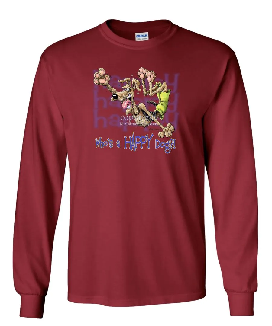 Airedale Terrier - Who's A Happy Dog - Long Sleeve T-Shirt