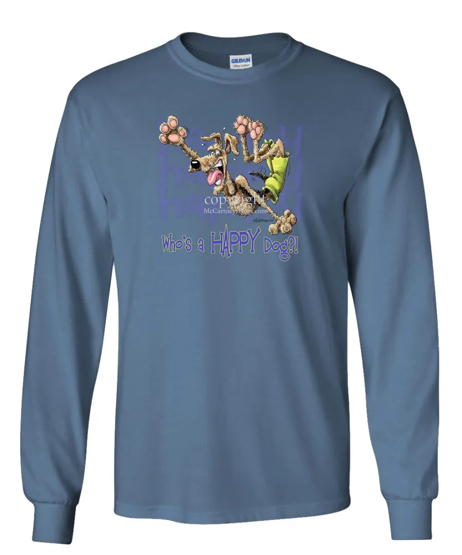 Airedale Terrier - Who's A Happy Dog - Long Sleeve T-Shirt