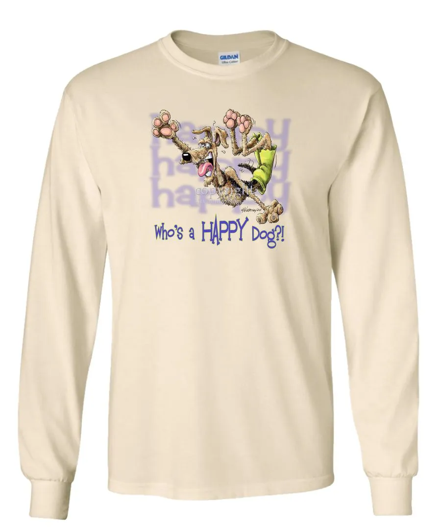 Airedale Terrier - Who's A Happy Dog - Long Sleeve T-Shirt