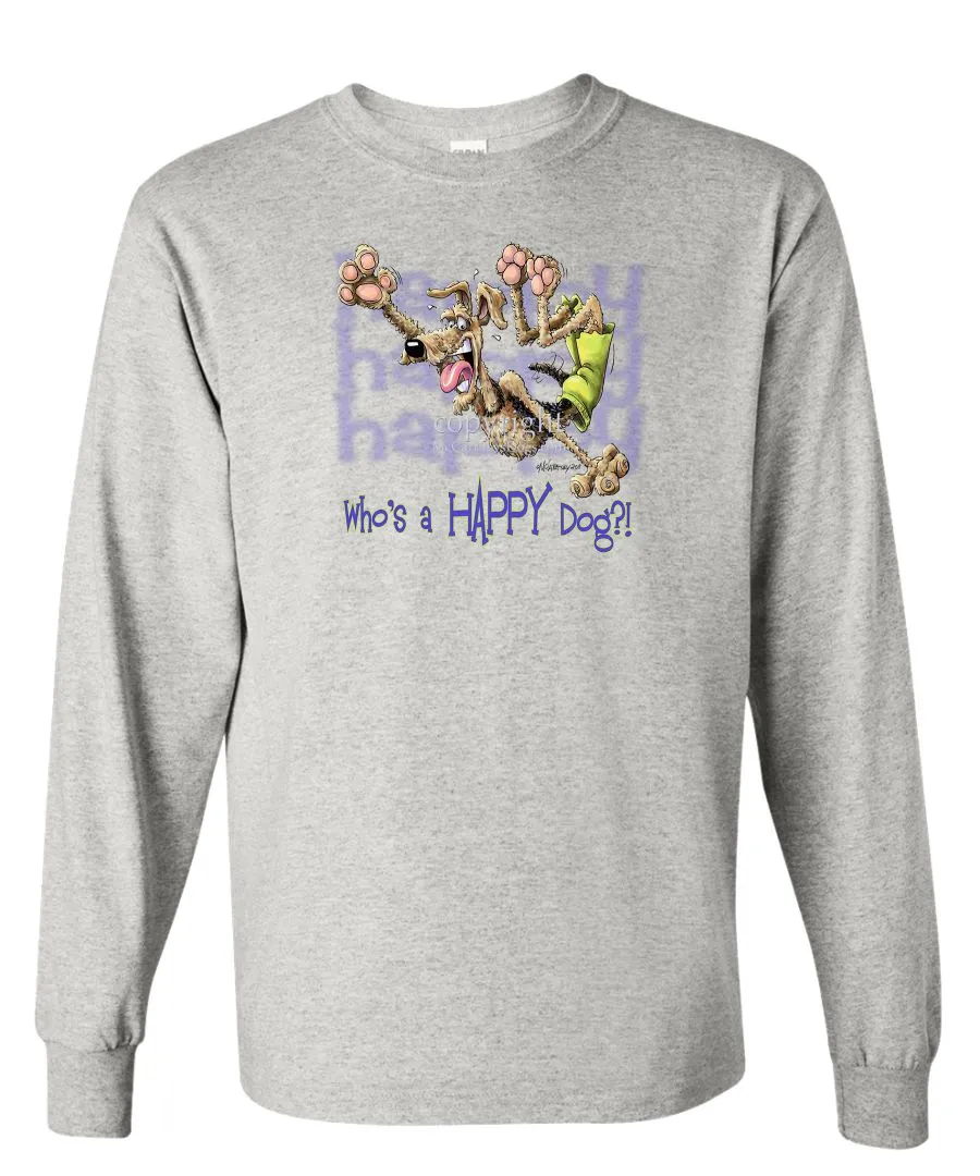 Airedale Terrier - Who's A Happy Dog - Long Sleeve T-Shirt