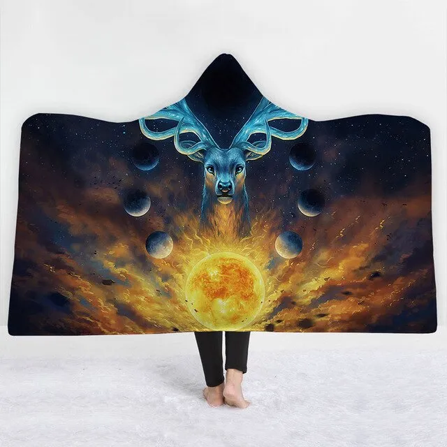 Animal Hooded Blanket