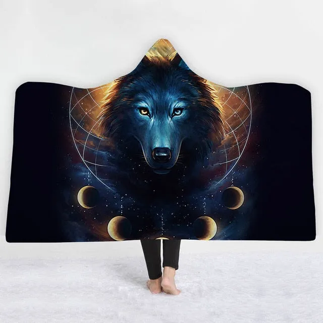 Animal Hooded Blanket