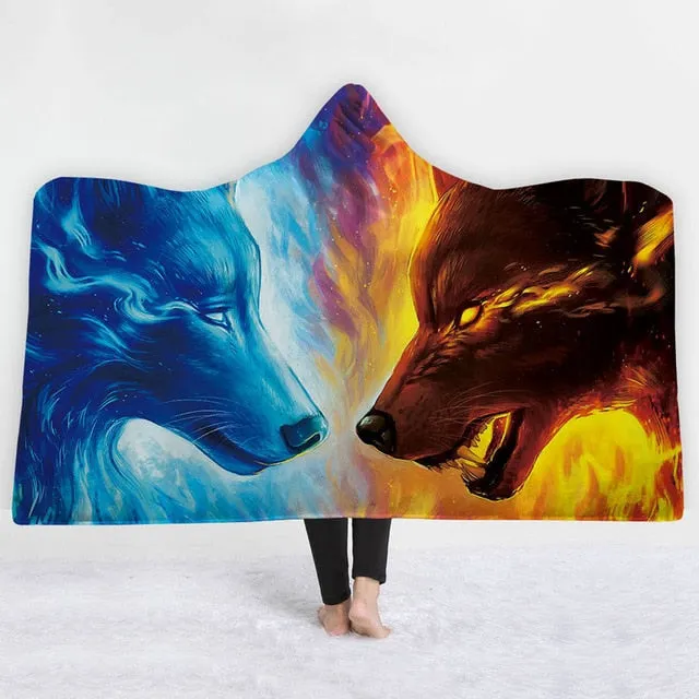 Animal Hooded Blanket