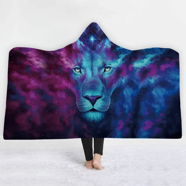 Animal Hooded Blanket