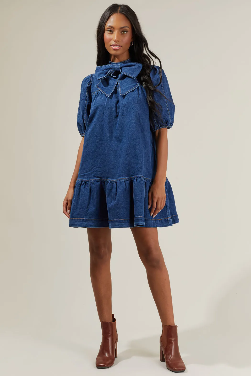 Aura Jacey Denim Shift Dress