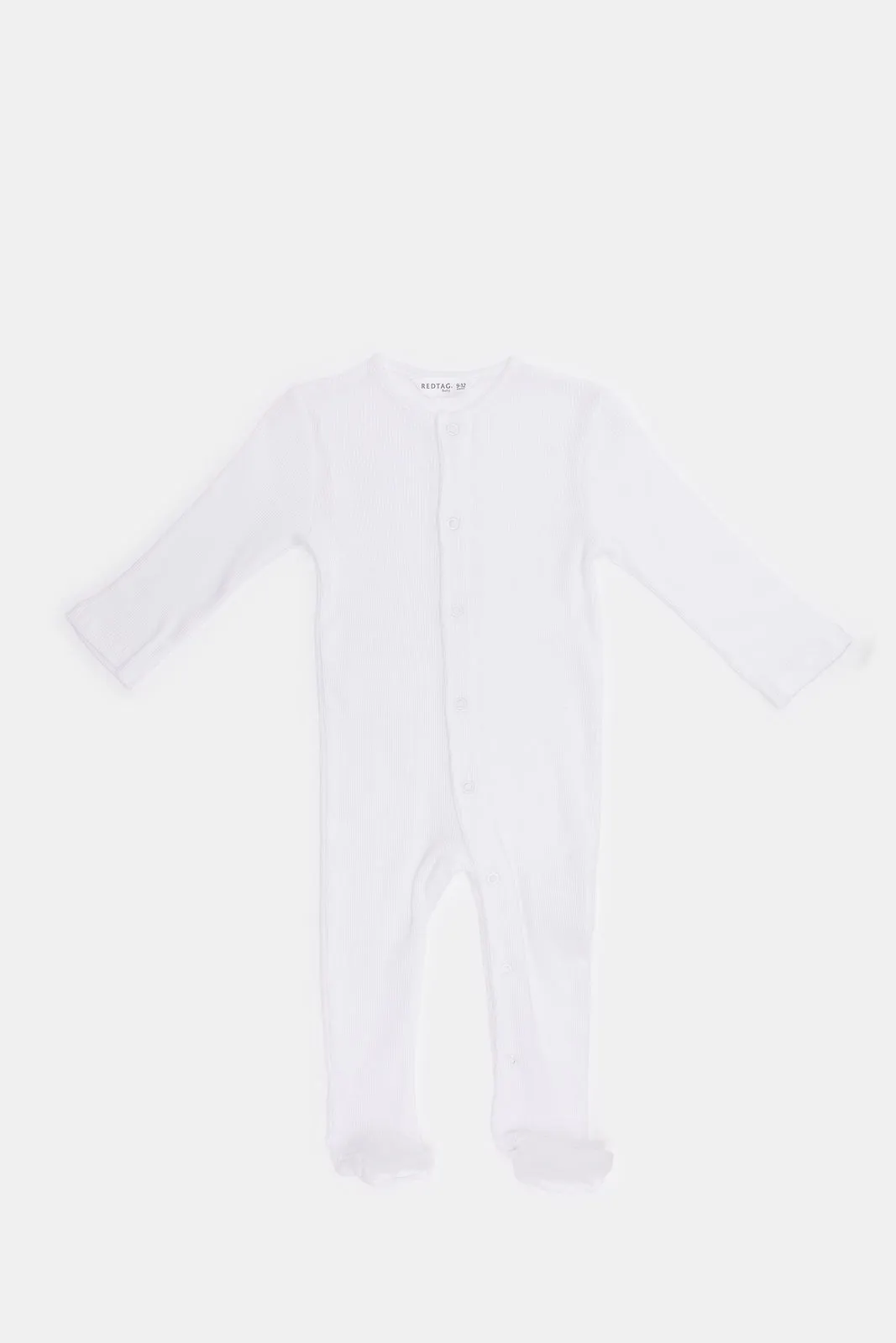 Babies White Plain Sleepsuit