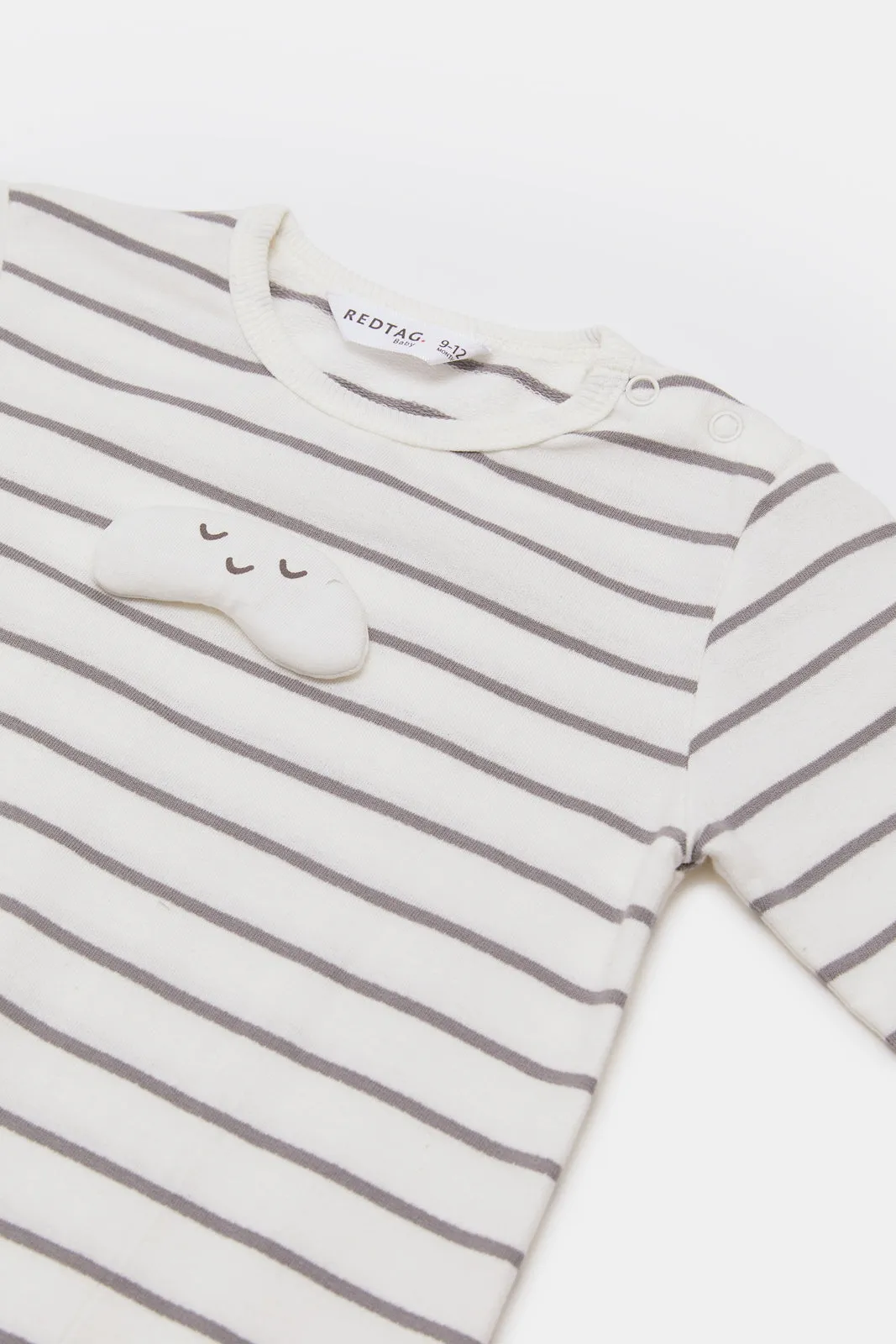 Babies White Striped Romper