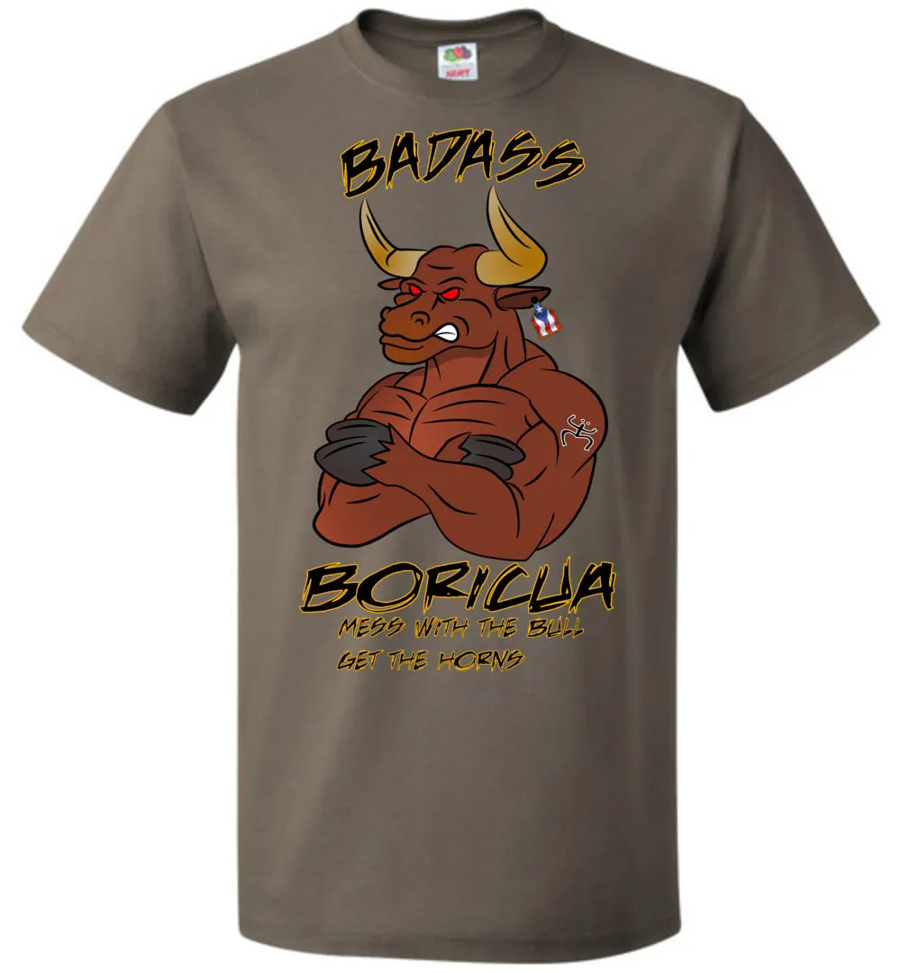 Badass Boricua Bull (Small-6XL) T-Shirt