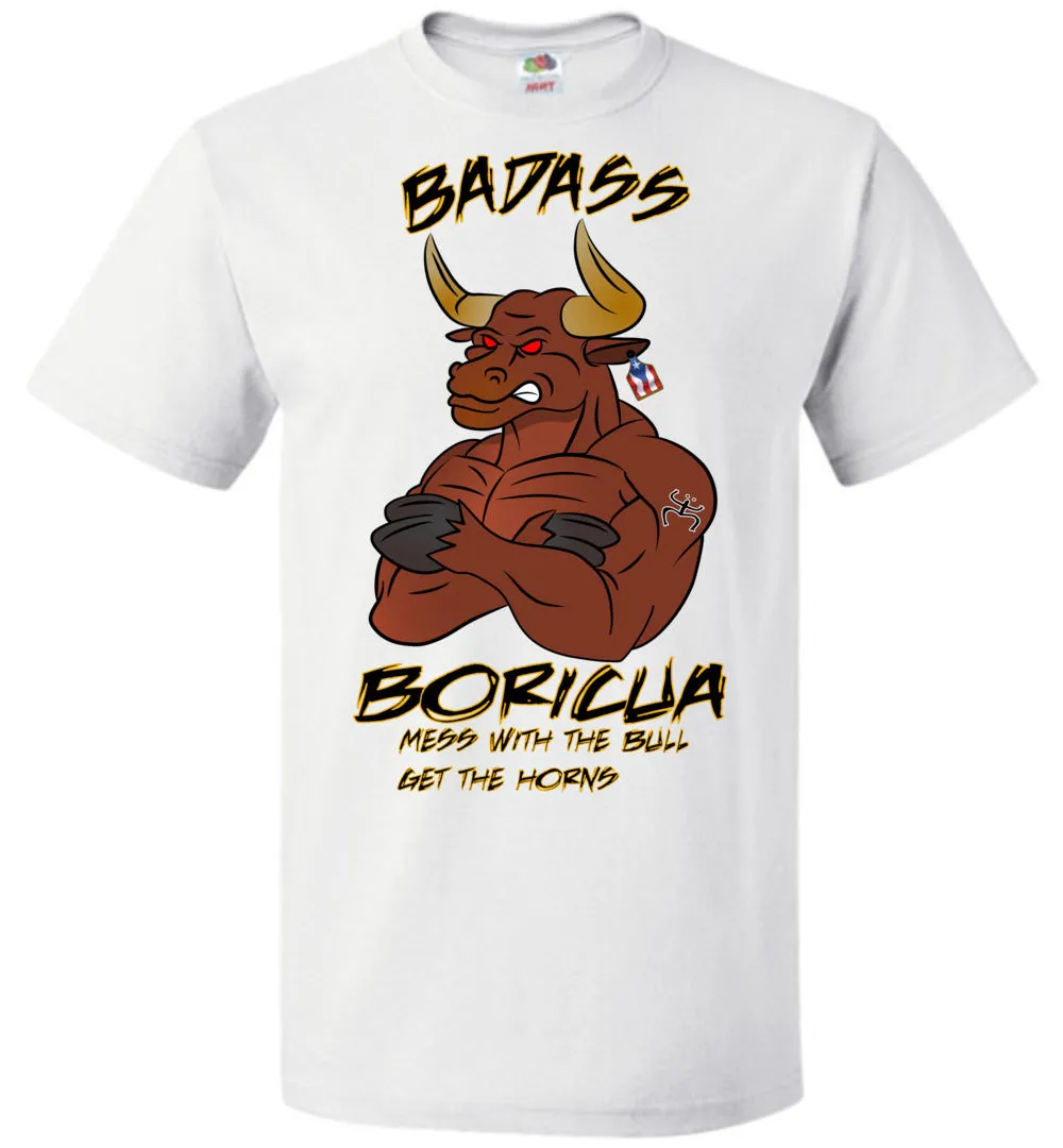 Badass Boricua Bull (Small-6XL) T-Shirt