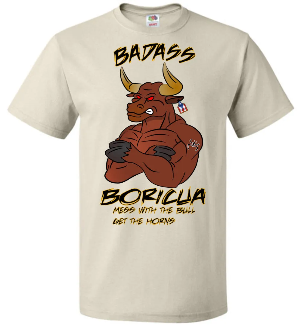 Badass Boricua Bull (Small-6XL) T-Shirt