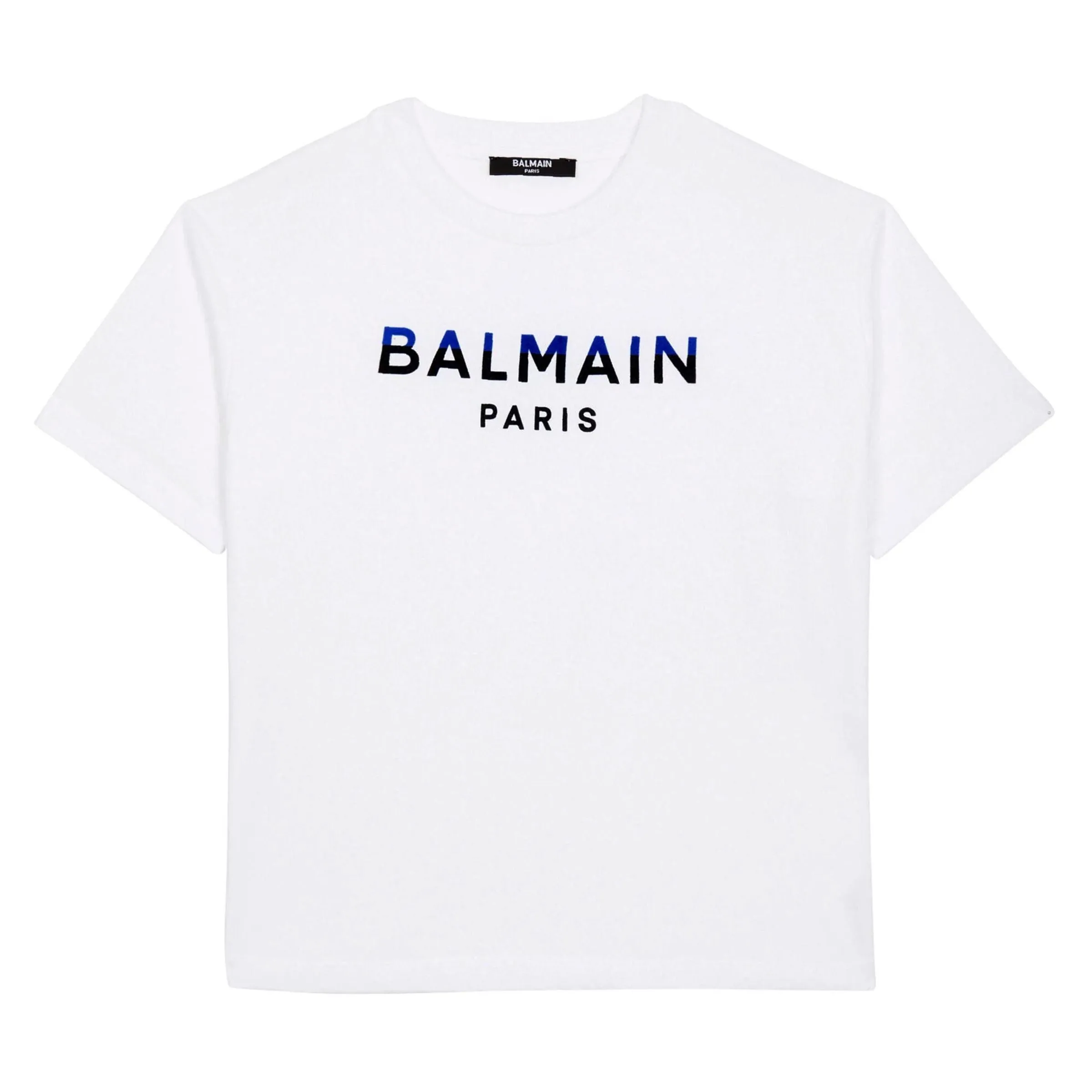 Balmain-Logo T-Shirt-BV8Q01-Z1751-100-White