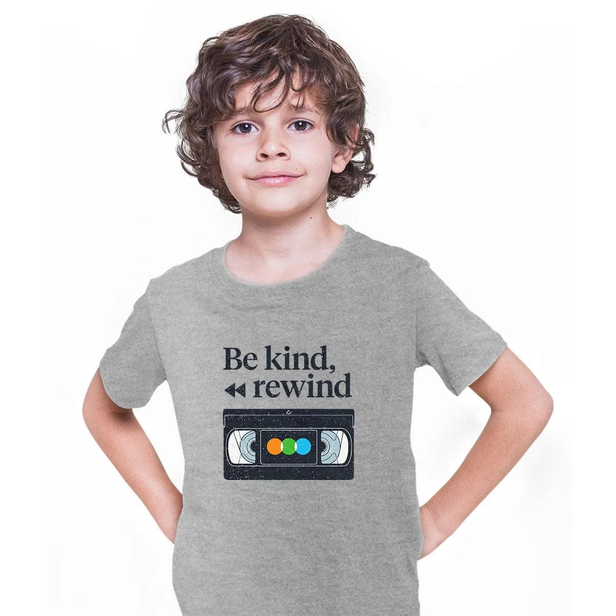 Be Kind Rewind Old Video Cassette Tape 80s Kids T-shirt Video Tape Akai, Sony, Scotch, Fuji Grunding