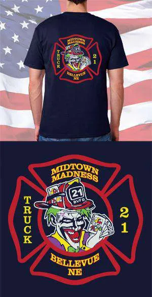 Bellevue Fire Department Midtown Madness Back Design