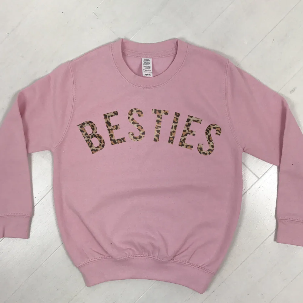 Besties Leopard Matching Sweatshirts (MRK X)