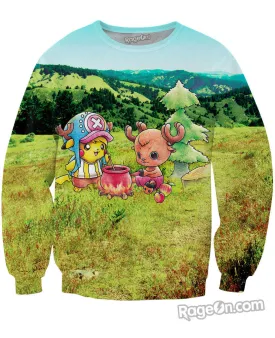 Birdychu and Chopper Crewneck Sweatshirt