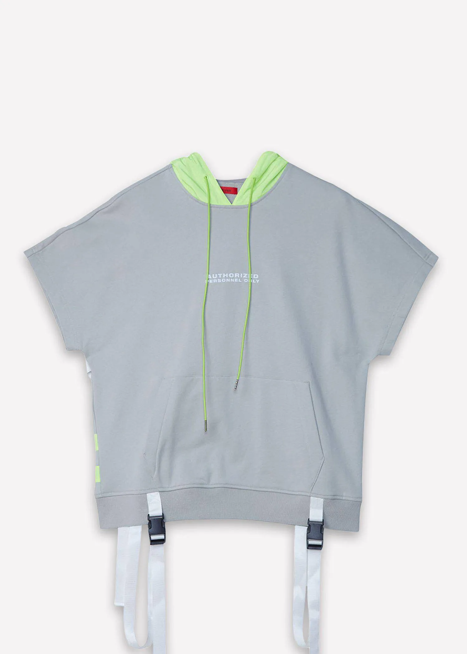 Blank State Men's Short Sleeve Hoodie in Grey