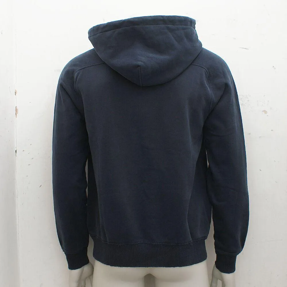 Blue Hooded Sweat Top