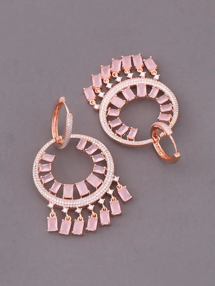 Blush Saranda Zirconia Danglers