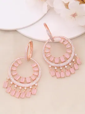 Blush Saranda Zirconia Danglers