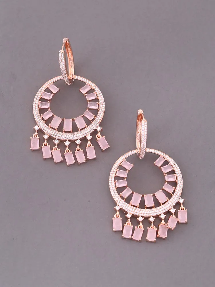 Blush Saranda Zirconia Danglers