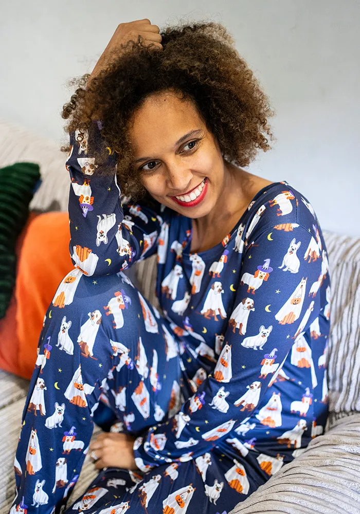 Boo Ghost Dogs Print Pyjama Set