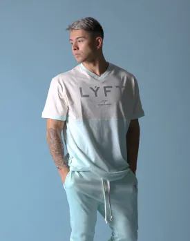 BORN TO LÝFT V Neck Big T-SHIRT - Mint Green