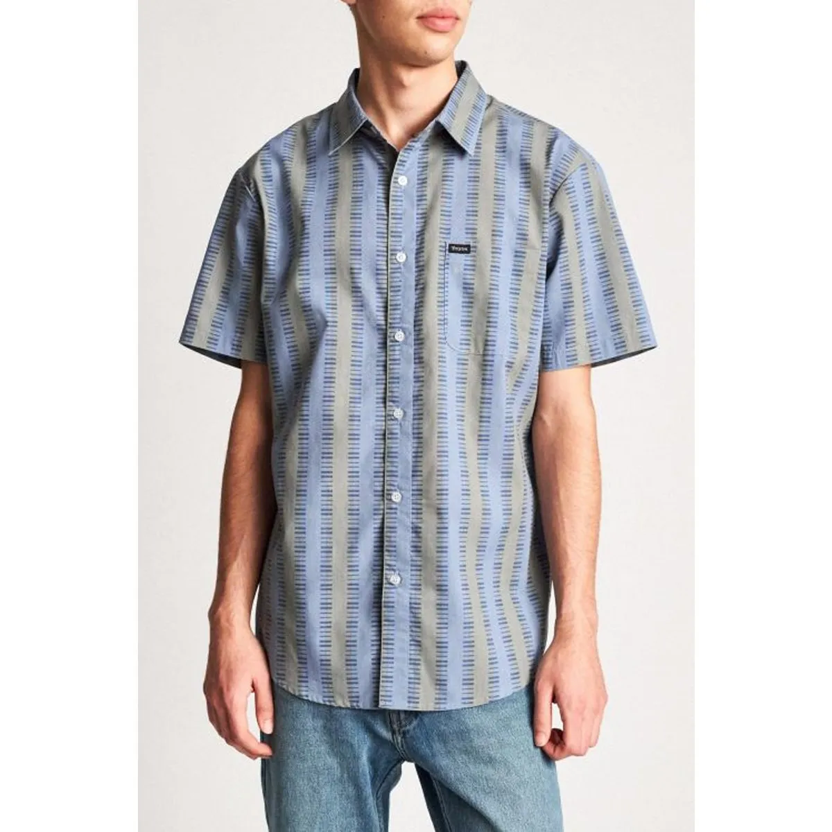 Brixton Men's Charter Plaid S/S Woven Button Up