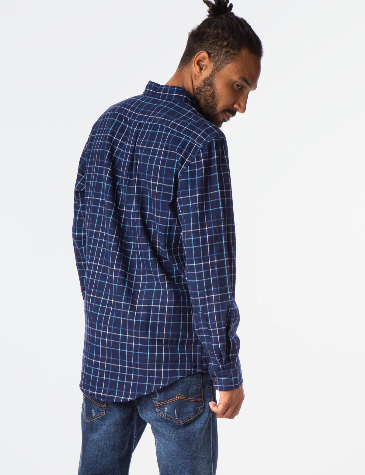 BRUSHED TWILL PLAID SHIRT