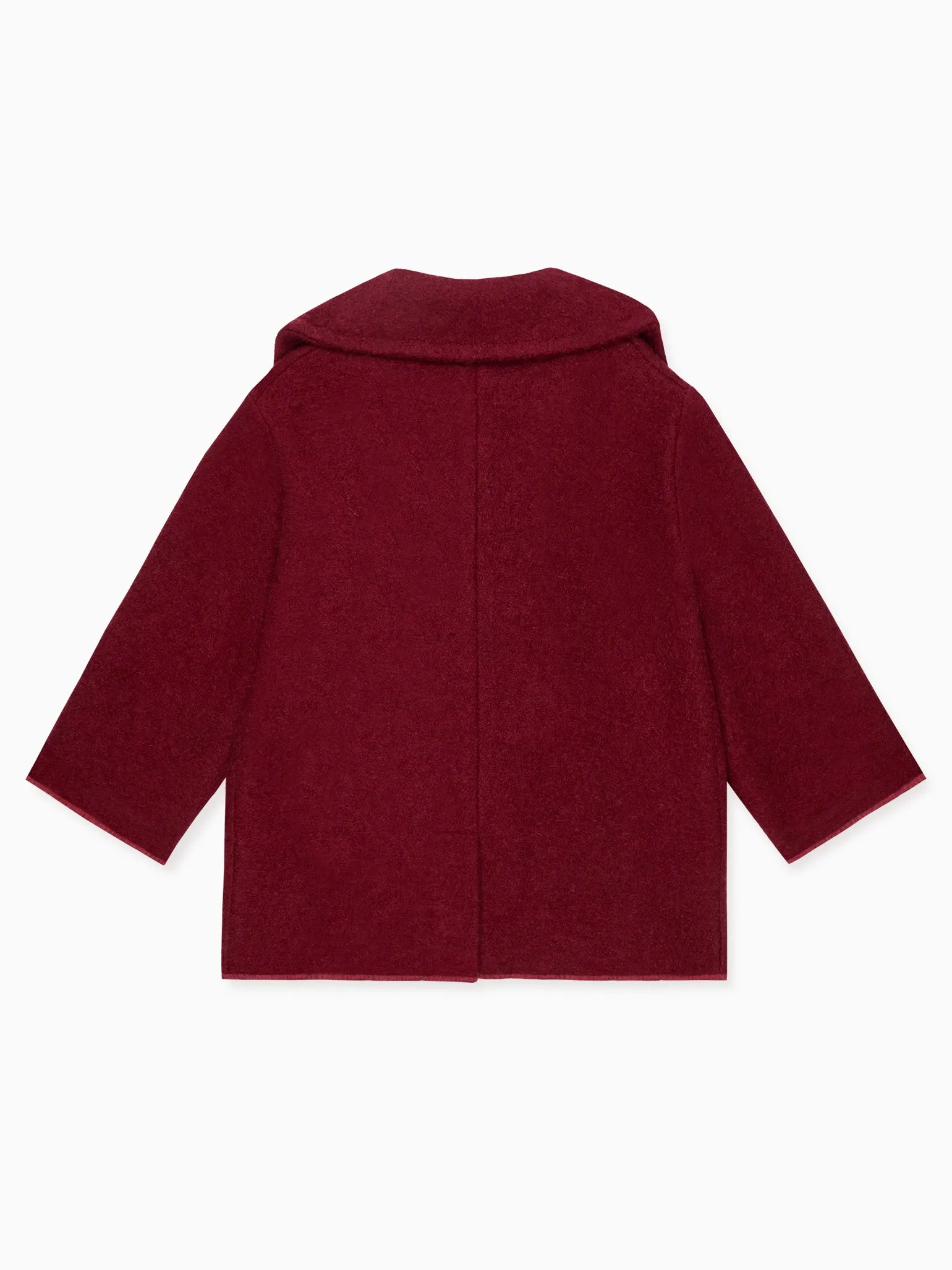 Burgundy Austria Wool Boy Jacket