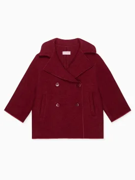 Burgundy Austria Wool Boy Jacket