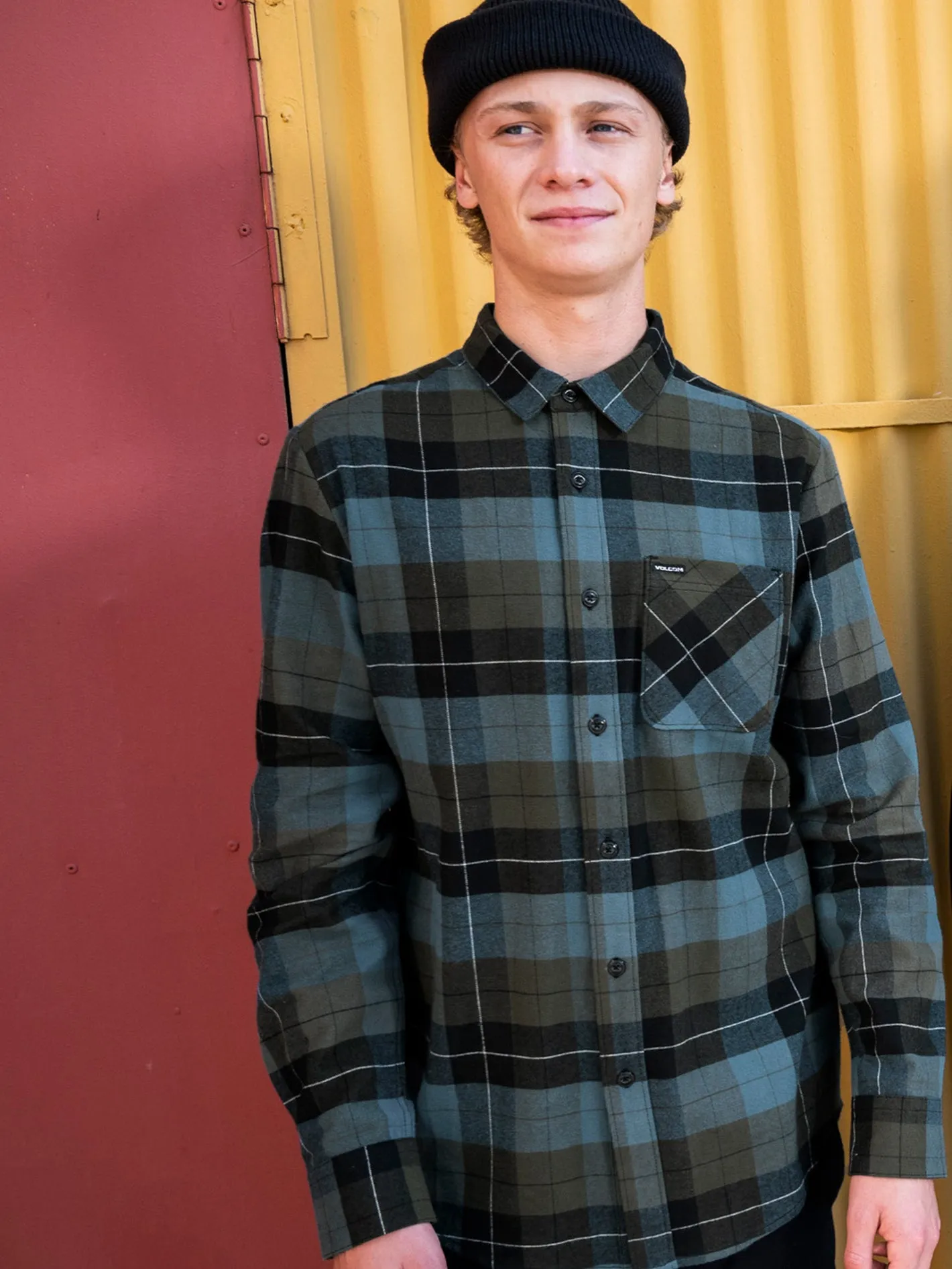 Caden Plaid Shirt - MILITARY